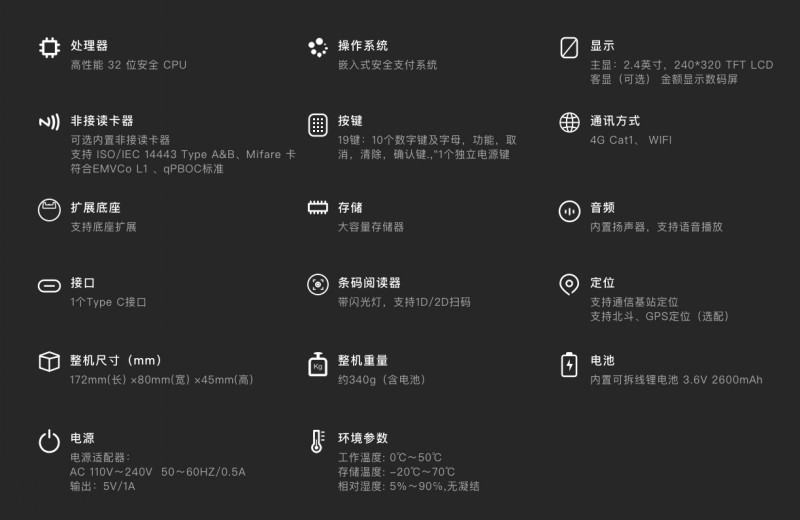 移動(dòng)式刷卡掃碼支付終端，移動(dòng)式食堂售飯機(jī)，美食城收款機(jī)